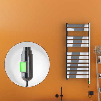 Radiva - Bora Bora Sèche Serviettes Electrique 300 Watt 500x1200 Chrome (On/Off)