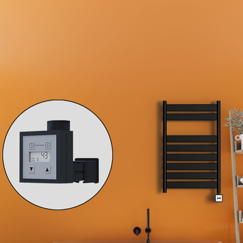 Radiva - Bora Bora Sèche Serviettes Electrique 500x800 Noir mat Ktx3 300 W