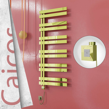 - CAICOS Elektrikli Paslanmaz Çelik Havlupan 400x1530 Altın (KTX1 Termostat) 600W Spiral Kablolu  - CAICOS Elektrikli Paslanmaz Çelik Havlupan 400x1530 Altın (KTX1 Termostat) 600W Spiral Kablolu