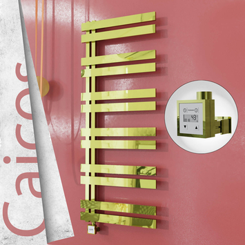 - CAICOS Elektrikli Paslanmaz Çelik Havlupan 400x1530 Altın (KTX3 Termostat) 600W  - CAICOS Elektrikli Paslanmaz Çelik Havlupan 400x1530 Altın (KTX3 Termostat) 600W