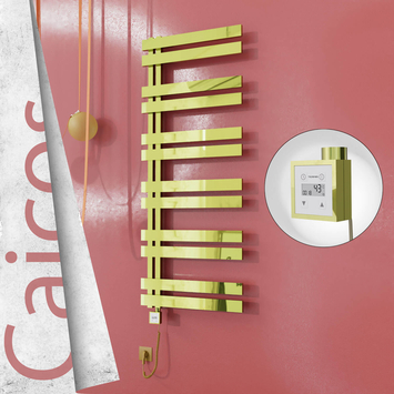- CAICOS Elektrikli Paslanmaz Çelik Havlupan 400x1530 Altın (KTX3 Termostat) 600W Spiral Kablolu  - CAICOS Elektrikli Paslanmaz Çelik Havlupan 400x1530 Altın (KTX3 Termostat) 600W Spiral Kablolu