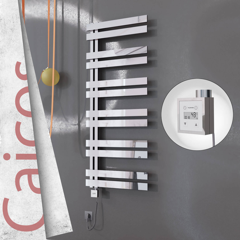 CAICOS Elektrikli Paslanmaz Çelik Havlupan 400x1530 Ayna Polisaj (KTX3 Termostat) 600W Spiral Kablolu