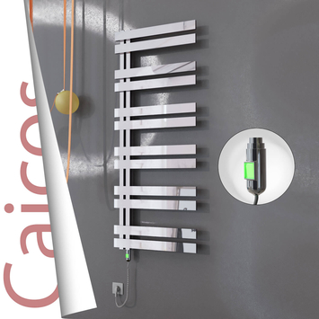 Radiva - Caicos Elektrikli Paslanmaz Çelik Havlupan 400x1530 Ayna Polisaj (On/Off Düğmeli) 600W