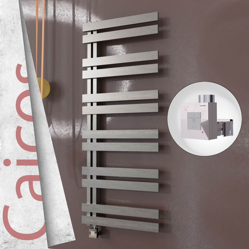 CAICOS Elektrikli Paslanmaz Çelik Havlupan 400x1530 Satin Polisaj (KTX1 Termostat) 600W