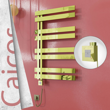 - CAICOS Elektrikli Paslanmaz Çelik Havlupan 400x990 Altın (KTX1 Termostat) 300W Spiral Kablolu  - CAICOS Elektrikli Paslanmaz Çelik Havlupan 400x990 Altın (KTX1 Termostat) 300W Spiral Kablolu