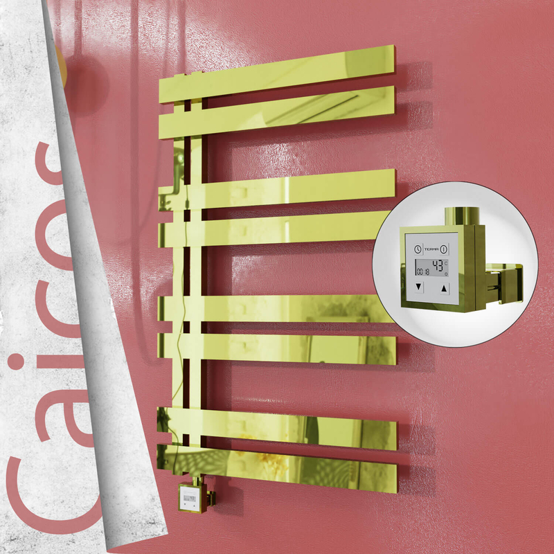 CAICOS Elektrikli Paslanmaz Çelik Havlupan 400x990 Altın (KTX3 Termostat) 300W