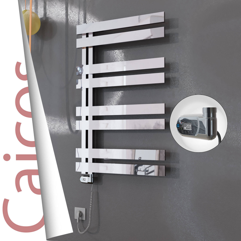 CAICOS Elektrikli Paslanmaz Çelik Havlupan 400x990 Ayna Polisaj (Thesis Termostat) 300W