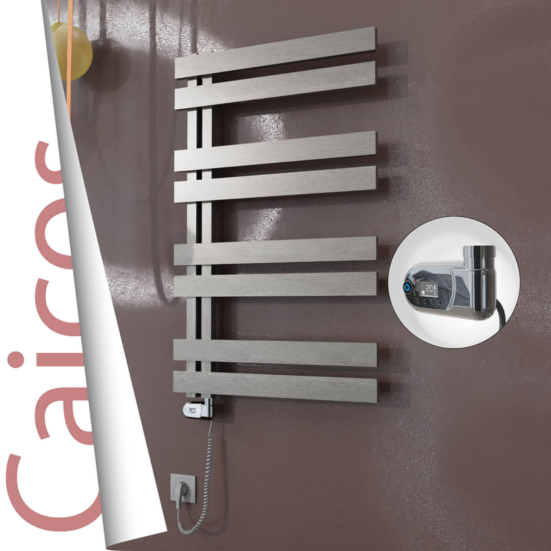 CAICOS Elektrikli Paslanmaz Çelik Havlupan 400x990 Satin Polisaj (Thesis Termostat) 300W