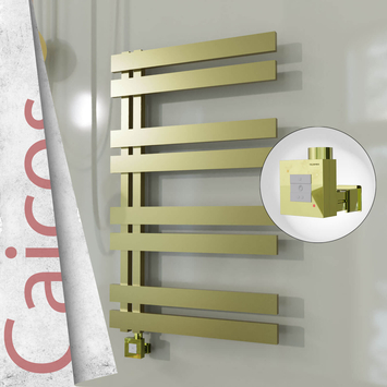 - CAICOS Elektrikli Paslanmaz Çelik Havlupan 400x990 Satine Altın (KTX1 Termostat) 300W  - CAICOS Elektrikli Paslanmaz Çelik Havlupan 400x990 Satine Altın (KTX1 Termostat) 300W
