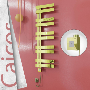 - CAICOS Elektrikli Paslanmaz Çelik Havlupan 500x1260 Altın (KTX1 Termostat) 600W Spiral Kablolu  - CAICOS Elektrikli Paslanmaz Çelik Havlupan 500x1260 Altın (KTX1 Termostat) 600W Spiral Kablolu