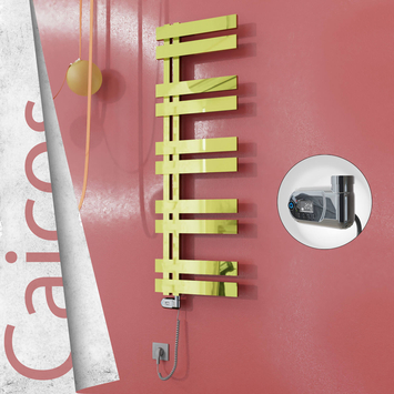 - CAICOS Elektrikli Paslanmaz Çelik Havlupan 500x1260 Altın (Thesis Termostat) 600W  - CAICOS Elektrikli Paslanmaz Çelik Havlupan 500x1260 Altın (Thesis Termostat) 600W