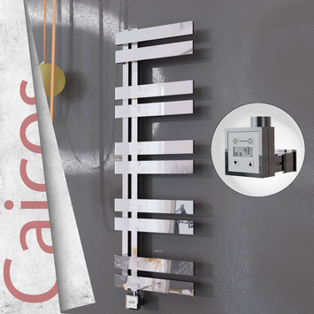 Radiva - Caicos Elektrikli Paslanmaz Çelik Havlupan 500x1260 Ayna Polisaj (KTX3 Termostat) 600W