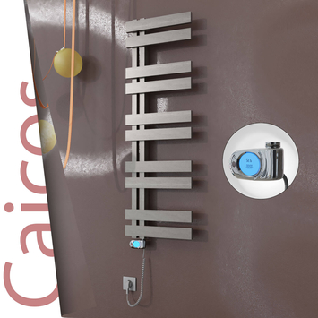 Radiva - Caicos Elektrikli Paslanmaz Çelik Havlupan 500x1260 Satin Polisaj (Musa Termostat) 600W