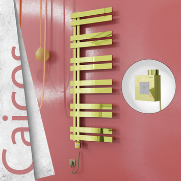 - CAICOS Elektrikli Paslanmaz Çelik Havlupan 500x1530 Altın (KTX1 Termostat) 600W Spiral Kablolu  - CAICOS Elektrikli Paslanmaz Çelik Havlupan 500x1530 Altın (KTX1 Termostat) 600W Spiral Kablolu