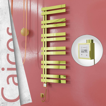 - CAICOS Elektrikli Paslanmaz Çelik Havlupan 500x1530 Altın (KTX3 Termostat) 600W Spiral Kablolu  - CAICOS Elektrikli Paslanmaz Çelik Havlupan 500x1530 Altın (KTX3 Termostat) 600W Spiral Kablolu