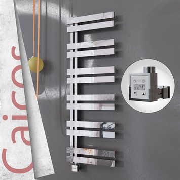 Radiva - Caicos Elektrikli Paslanmaz Çelik Havlupan 500x1530 Ayna Polisaj (KTX3 Termostat) 600W