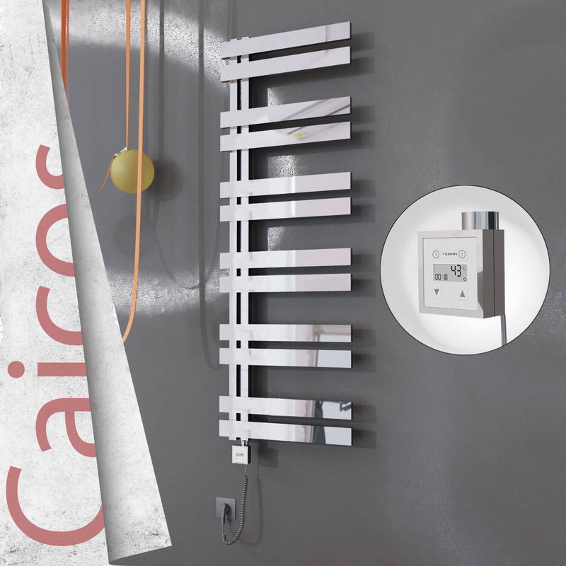CAICOS Elektrikli Paslanmaz Çelik Havlupan 500x1530 Ayna Polisaj (KTX3 Termostat) 600W Spiral Kablolu