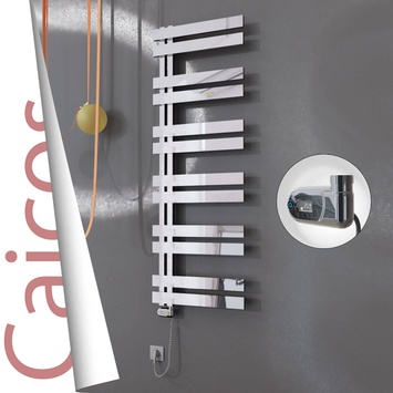 Radiva - Caicos Elektrikli Paslanmaz Çelik Havlupan 500x1530 Ayna Polisaj (Thesis Termostat) 600W