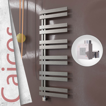 Radiva - Caicos Elektrikli Paslanmaz Çelik Havlupan 500x1530 Satin Polisaj (KTX1 Termostat) 600W