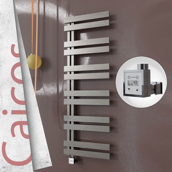Radiva - Caicos Elektrikli Paslanmaz Çelik Havlupan 500x1530 Satin Polisaj (KTX3 Termostat) 600W