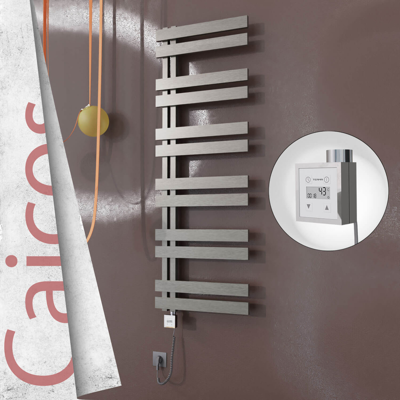 CAICOS Elektrikli Paslanmaz Çelik Havlupan 500x1530 Satin Polisaj (KTX3 Termostat) 600W Spiral Kablolu