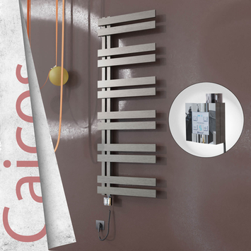 Radiva - Caicos Elektrikli Paslanmaz Çelik Havlupan 500x1530 Satin Polisaj (KTX4 Termostat) 600W Spiral Kablolu