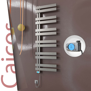 Radiva - Caicos Elektrikli Paslanmaz Çelik Havlupan 500x1530 Satin Polisaj (Musa Termostat) 600W