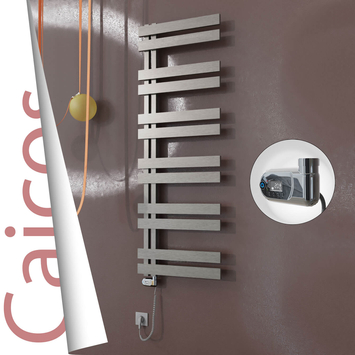 Radiva - Caicos Elektrikli Paslanmaz Çelik Havlupan 500x1530 Satin Polisaj (Thesis Termostat) 600W