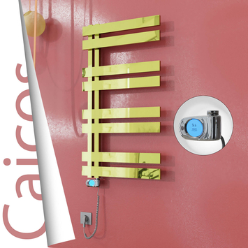 - CAICOS Elektrikli Paslanmaz Çelik Havlupan 500x990 Altın (Musa Termostat) 300W  - CAICOS Elektrikli Paslanmaz Çelik Havlupan 500x990 Altın (Musa Termostat) 300W