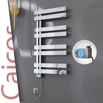Radiva - Caicos Elektrikli Paslanmaz Çelik Havlupan 500x990 Ayna Polisaj (Musa Termostat) 300W