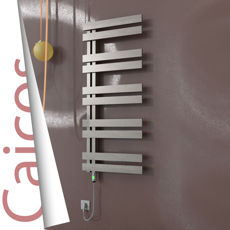 CAICOS Elektrikli Paslanmaz Çelik Havlupan 600x1260 Satin Polisaj (On/Off Düğmeli) 600W