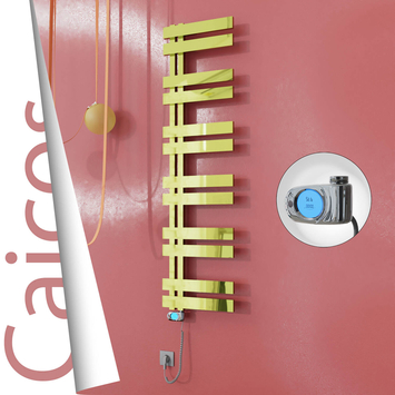 Radiva - Caicos Elektrikli Paslanmaz Çelik Havlupan 600x1530 Altın (Musa Termostat) 600W