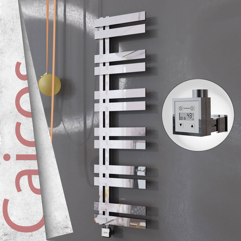 CAICOS Elektrikli Paslanmaz Çelik Havlupan 600x1530 Ayna Polisaj (KTX3 Termostat) 600W