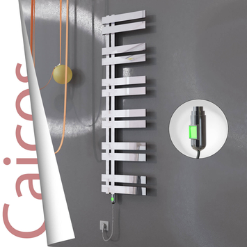Radiva - Caicos Elektrikli Paslanmaz Çelik Havlupan 600x1530 Ayna Polisaj (On/Off Düğmeli) 600W