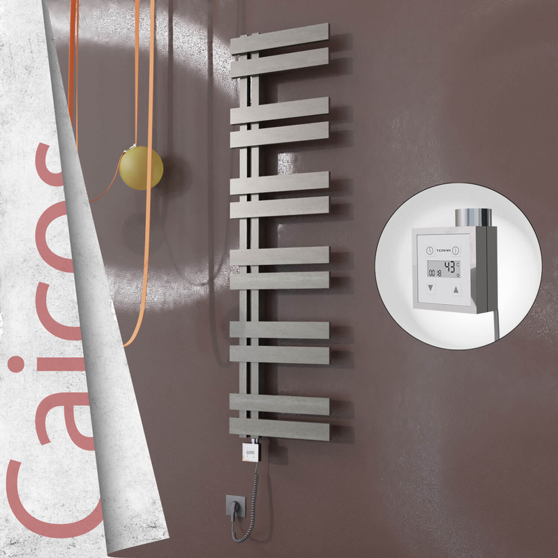 CAICOS Elektrikli Paslanmaz Çelik Havlupan 600x1530 Satin Polisaj (KTX3 Termostat) 600W Spiral Kablolu