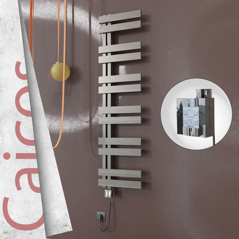 CAICOS Elektrikli Paslanmaz Çelik Havlupan 600x1530 Satin Polisaj (KTX4 Termostat) 600W Spiral Kablolu
