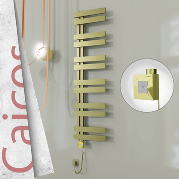 - CAICOS Elektrikli Paslanmaz Çelik Havlupan 600x1530 Satine Altın (KTX1 Termostat) 600W Spiral Kablolu  - CAICOS Elektrikli Paslanmaz Çelik Havlupan 600x1530 Satine Altın (KTX1 Termostat) 600W Spiral Kablolu