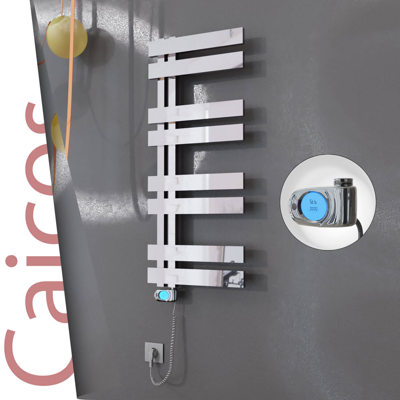 CAICOS Elektrikli Paslanmaz Çelik Havlupan 600x990 Ayna Polisaj (Musa Termostat) 300W