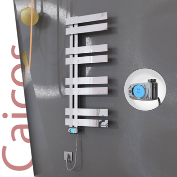 Radiva - Caicos Elektrikli Paslanmaz Çelik Havlupan 600x990 Ayna Polisaj (Musa Termostat) 300W