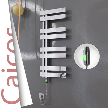 Radiva - Caicos Elektrikli Paslanmaz Çelik Havlupan 600x990 Ayna Polisaj (On/Off Düğmeli) 300W