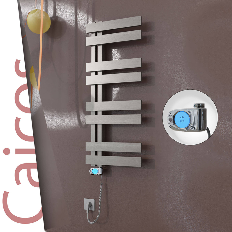 CAICOS Elektrikli Paslanmaz Çelik Havlupan 600x990 Satin Polisaj (Musa Termostat) 300W
