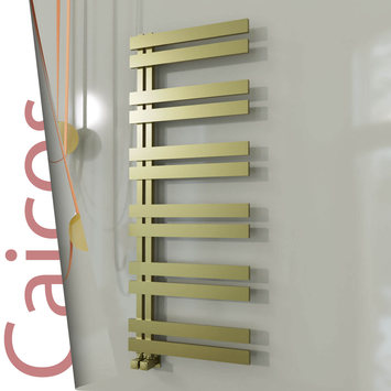 Radiva - Caicos Paslanmaz Çelik Havlupan 400x1530 Satine Altın