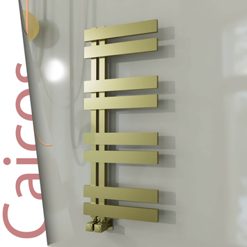 Radiva - Caicos Paslanmaz Çelik Havlupan 600x990 Satine Altın