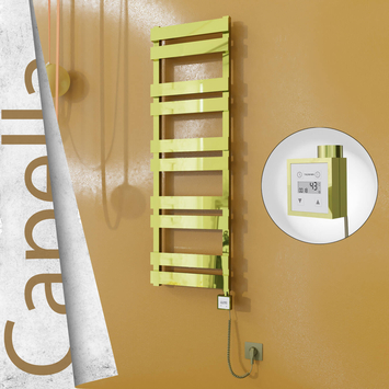 - CAPELLA Elektrikli Paslanmaz Çelik Havlupan 400x1260 Altın (KTX3 Termostat) 300W Spiral Kablolu  - CAPELLA Elektrikli Paslanmaz Çelik Havlupan 400x1260 Altın (KTX3 Termostat) 300W Spiral Kablolu