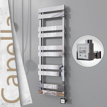 Radiva - Capella Elektrikli Paslanmaz Çelik Havlupan 400x1260 Ayna Polisaj (KTX3 Termostat) 300W