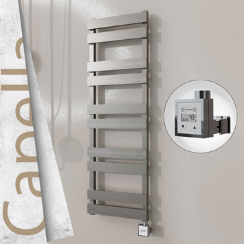 Radiva - Capella Elektrikli Paslanmaz Çelik Havlupan 400x1260 Satin Polisaj (KTX3 Termostat) 300W