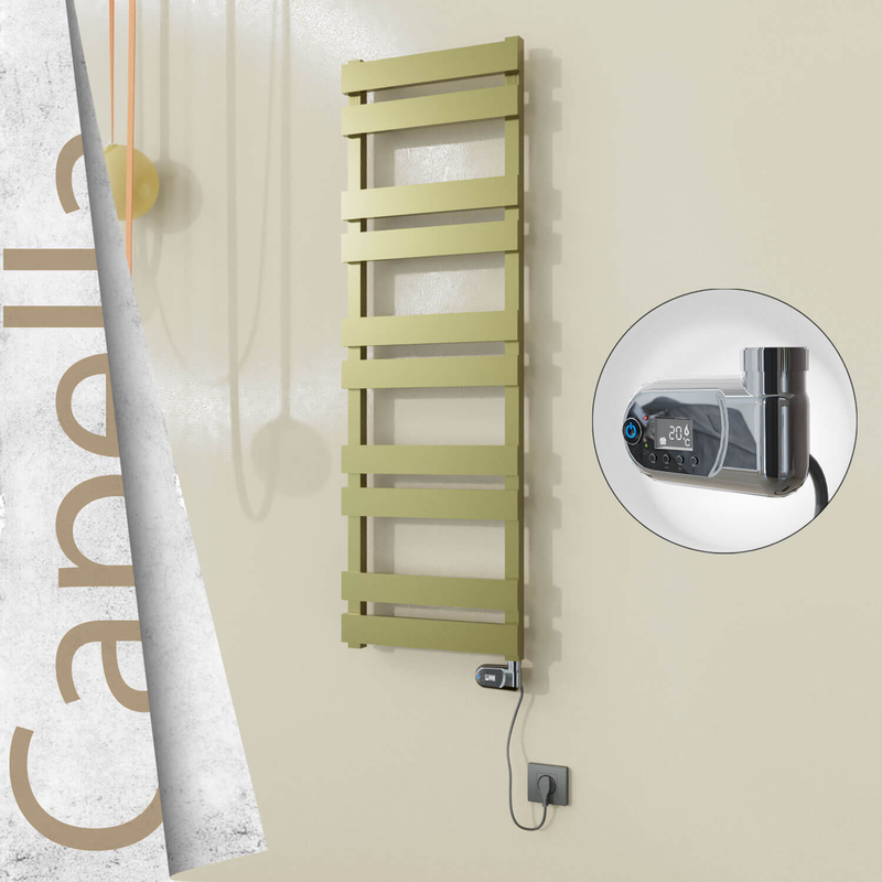 CAPELLA Elektrikli Paslanmaz Çelik Havlupan 400x1260 Satin Polisaj (Thesis Termostat) 300W