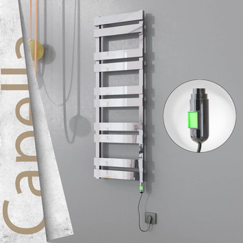 Radiva - Capella Elektrikli Paslanmaz Çelik Havlupan 400x1260 Satine Altın (On/Off Düğmeli) 300W