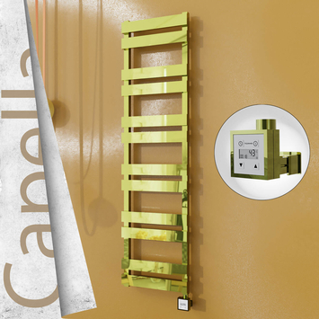 Radiva - Capella Elektrikli Paslanmaz Çelik Havlupan 400x1530 Altın (KTX3 Termostat) 600W