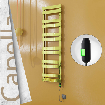 - CAPELLA Elektrikli Paslanmaz Çelik Havlupan 400x1530 Altın (On/Off Düğmeli) 600W  - CAPELLA Elektrikli Paslanmaz Çelik Havlupan 400x1530 Altın (On/Off Düğmeli) 600W